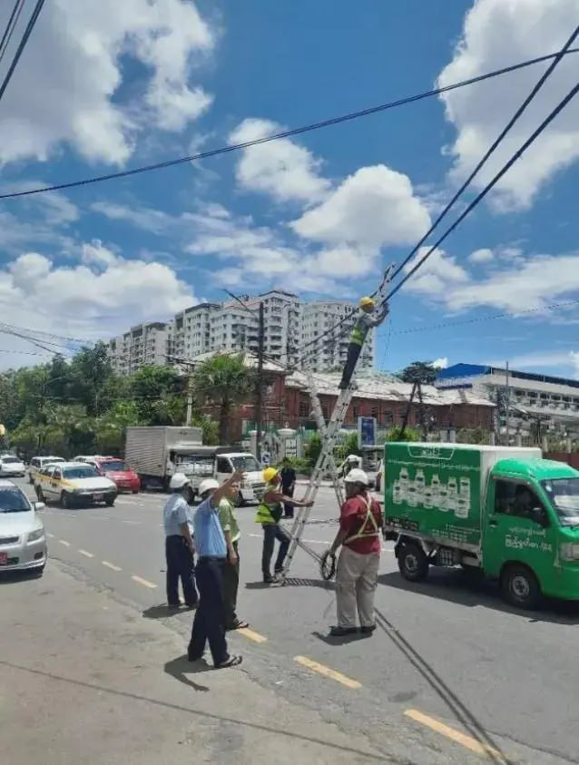 缅甸仰光清理拆除非法WiFi线路及存在电气危险的通信线路-博彩汇网-博彩策略网-博彩论坛