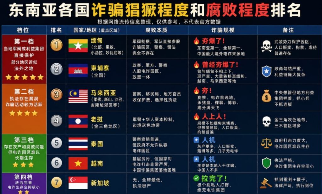 东南亚电诈版图大洗牌：谁是诈骗天堂？谁又是犯罪禁区？-博彩汇网-博彩策略网-博彩论坛
